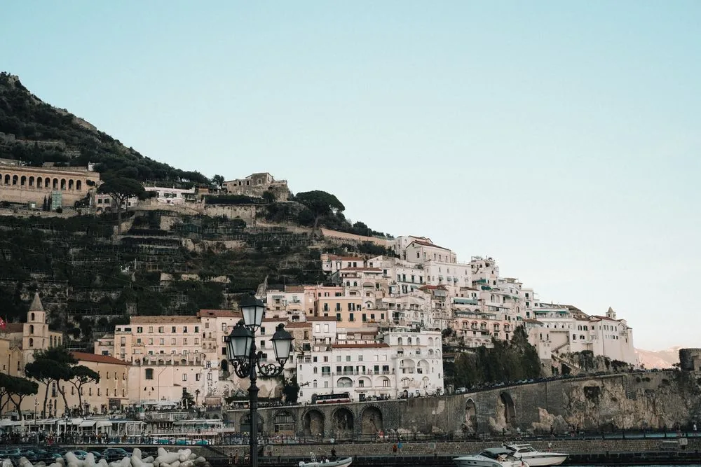 Coastal town on the Amalfi Coast, Italy